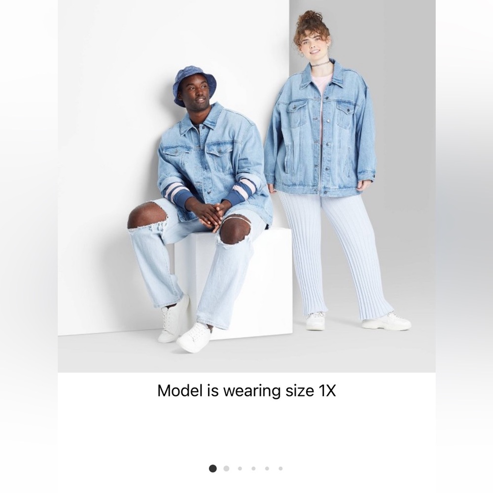 Light wash wild fable Jean jacket.